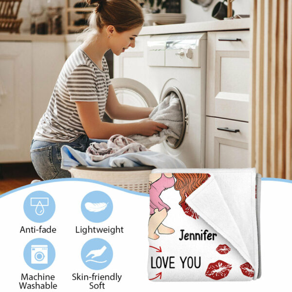 I Fuking Love You Personalized Blanket For Couple - Image 5
