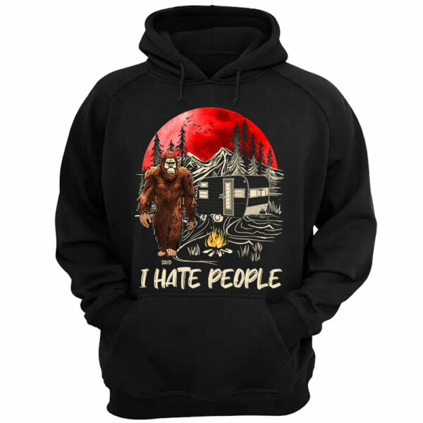 I Hate People - Personalized Bigfoot Vintage Shirt - Image 3