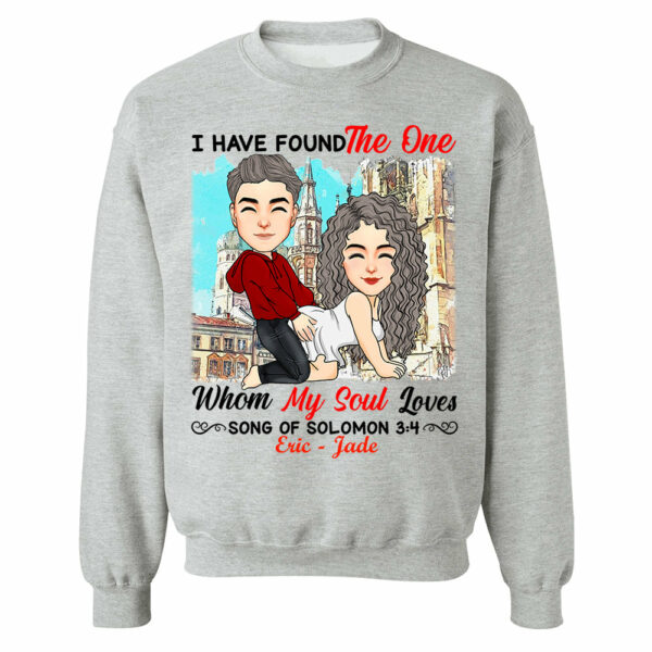 I Have Found The One Whom My Soul Loves Song Of Solomon 3:4 - Personalized Shirt For Couple - Image 9