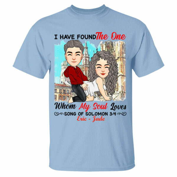 I Have Found The One Whom My Soul Loves Song Of Solomon 3:4 - Personalized Shirt For Couple - Image 4