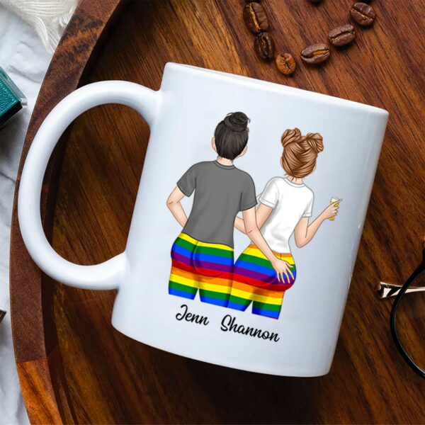 I Just Want To Touch Custom Mugs Gift For Lesbian Couple - Image 5