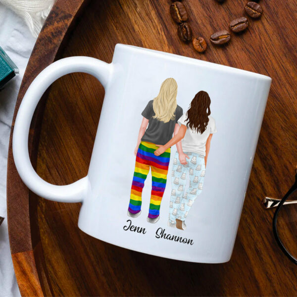I Just Want To Touch Custom Mugs Gift For Lesbian Couple - Image 2