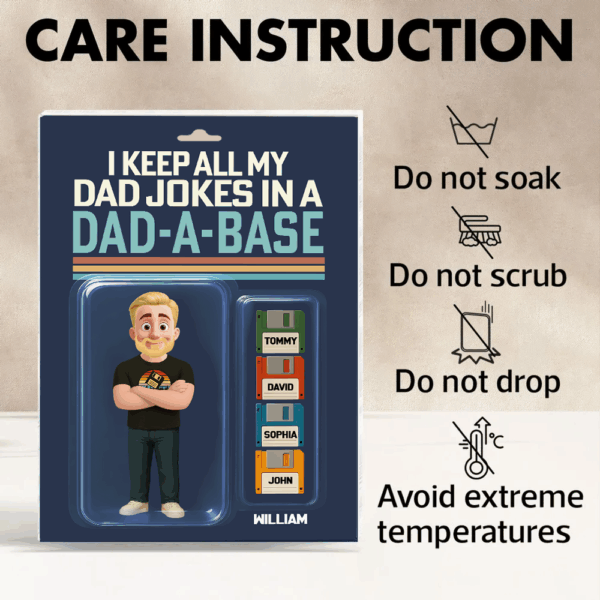 I Keep All My Dad Jokes In A Dad-A-Base, Personalized Acrylic Block Plaque, Funny Father's Day Gift T1807 - Image 8