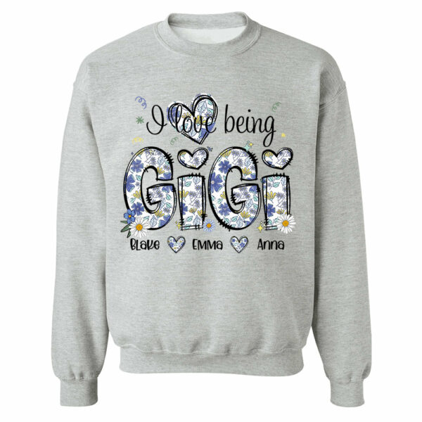 I Love Being Gigi Personalized Floral Shirt, Custom Mom and Kids Names, Mother's Day Gift - Image 8