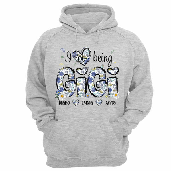 I Love Being Gigi Personalized Floral Shirt, Custom Mom and Kids Names, Mother's Day Gift - Image 11
