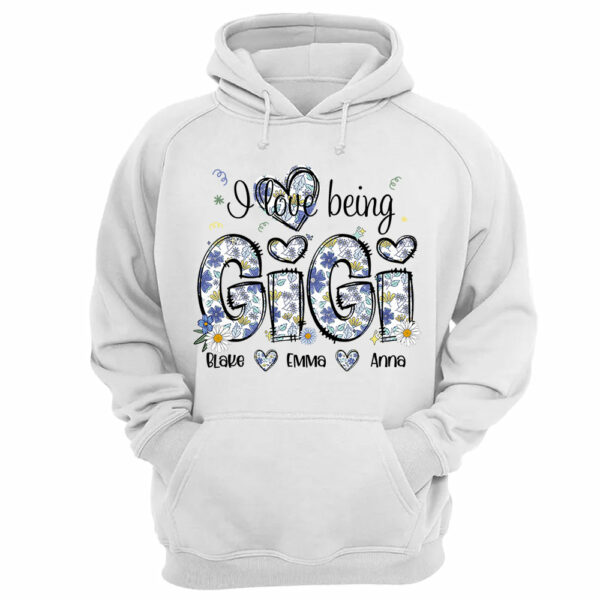 I Love Being Gigi Personalized Floral Shirt, Custom Mom and Kids Names, Mother's Day Gift - Image 10