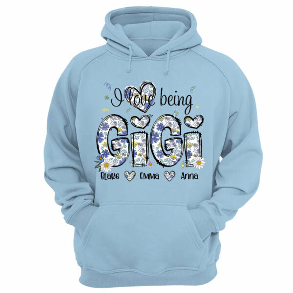 I Love Being Gigi Personalized Floral Shirt, Custom Mom and Kids Names, Mother's Day Gift - Image 13