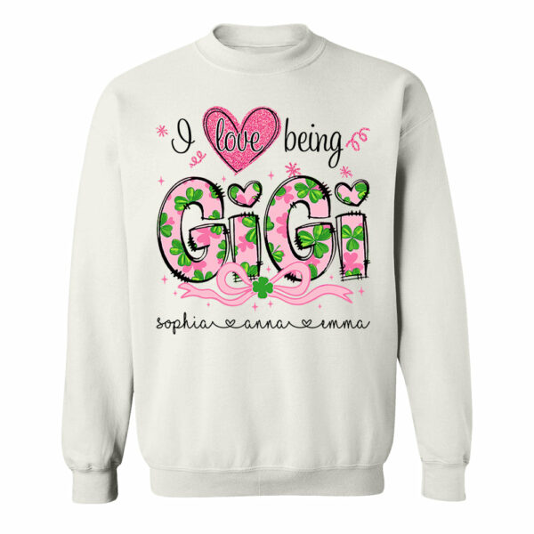 I Love Being Gigi Shirt - Personalized Lucky Shirt For Grandma Mimi Gigi NA04 - Image 7