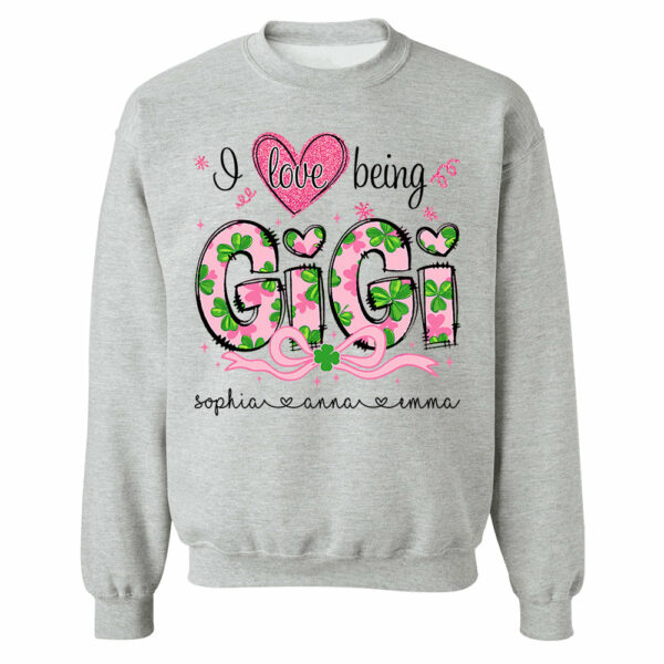 I Love Being Gigi Shirt - Personalized Lucky Shirt For Grandma Mimi Gigi NA04 - Image 9