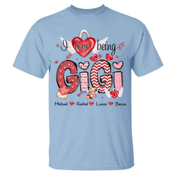 I Love Being Grandma - Personalized Grandma Shirt For Mimi Nana Mom - Custom Kid Names NA04 - Image 3