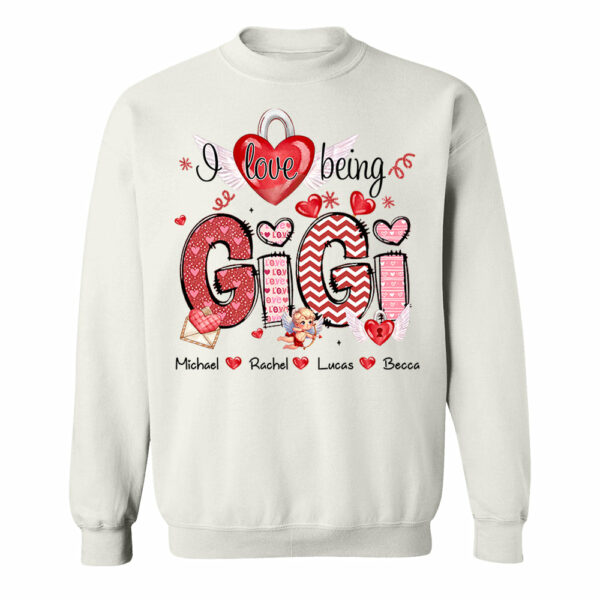 I Love Being Grandma - Personalized Grandma Shirt For Mimi Nana Mom - Custom Kid Names NA04 - Image 6