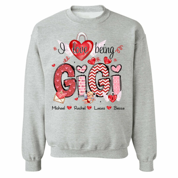 I Love Being Grandma - Personalized Grandma Shirt For Mimi Nana Mom - Custom Kid Names NA04 - Image 7