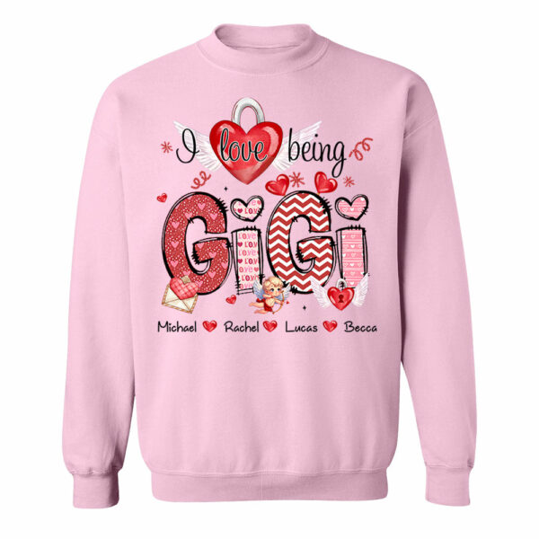 I Love Being Grandma - Personalized Grandma Shirt For Mimi Nana Mom - Custom Kid Names NA04 - Image 8
