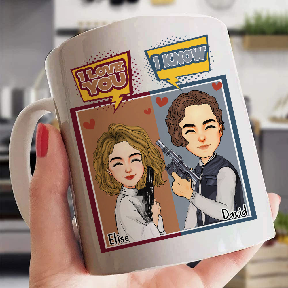 I Love You I Know - Personalized Mug For Couple