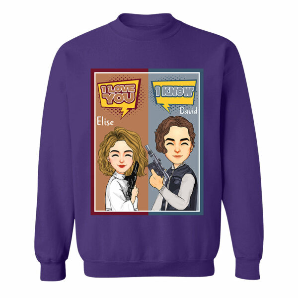 I Love You I Know - Personalized Shirt For Couple - Image 12