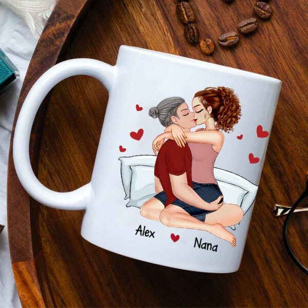 I Promise To Always Be By Your Side - Couple Personalized Custom Mug - Gift For Husband Wife, Anniversary - Image 3