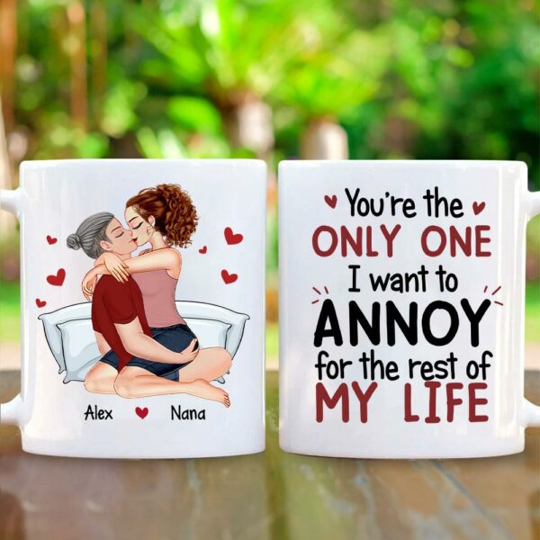 I Promise To Always Be By Your Side - Couple Personalized Custom Mug - Gift For Husband Wife, Anniversary - Image 2