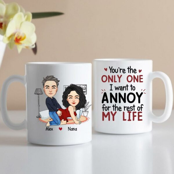 I Promise To Always Be By Your Side - Couple Personalized Custom Mug - Gift For Husband Wife, Anniversary - Image 4