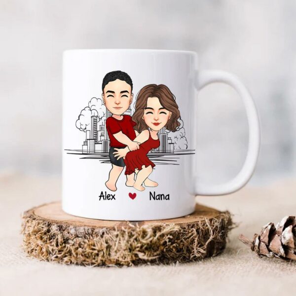I Promise To Always Be By Your Side - Couple Personalized Custom Mug - Gift For Husband Wife, Anniversary - Image 5