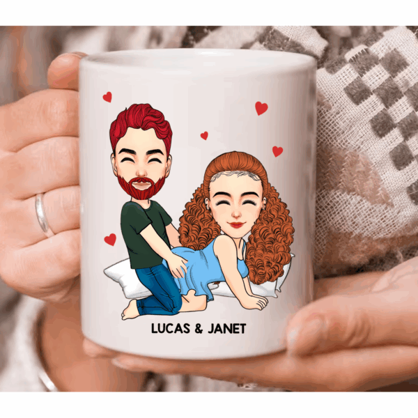 I Promise To Always Be By Your Side - Couple Personalized Custom Mug - Gift For Husband Wife, Anniversary - Image 2