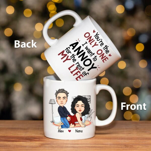 I Promise To Always Be By Your Side - Couple Personalized Custom Mug - Gift For Husband Wife, Anniversary - Image 6