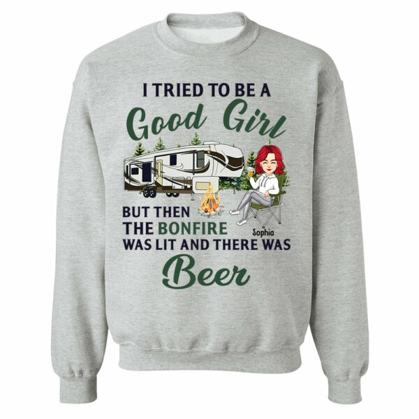 I Tried To Be A Good Girl - Camping For Life - Custom Shirt For Traveling Lovers NA04 - Image 9