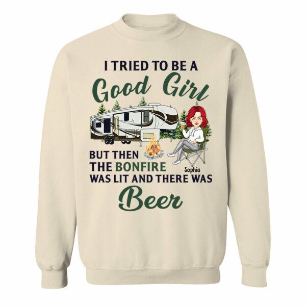 I Tried To Be A Good Girl - Camping For Life - Custom Shirt For Traveling Lovers NA04 - Image 12