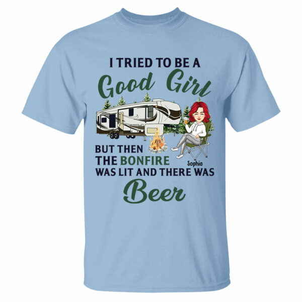 I Tried To Be A Good Girl - Camping For Life - Custom Shirt For Traveling Lovers NA04 - Image 13