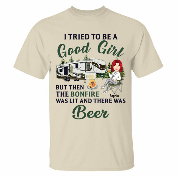 I Tried To Be A Good Girl - Camping For Life - Custom Shirt For Traveling Lovers NA04 - Image 11
