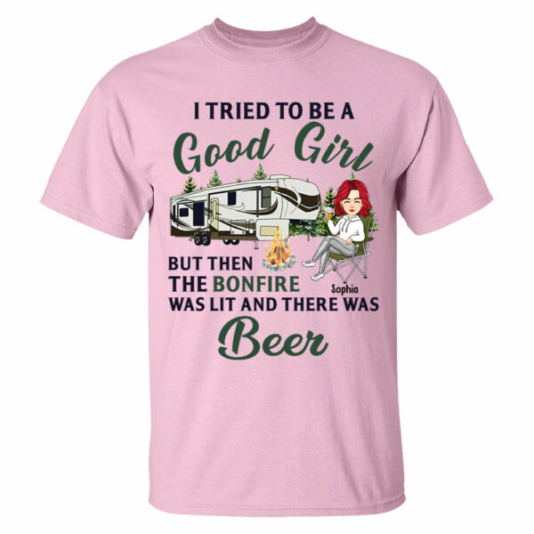 I Tried To Be A Good Girl - Camping For Life - Custom Shirt For Traveling Lovers NA04 - Image 5