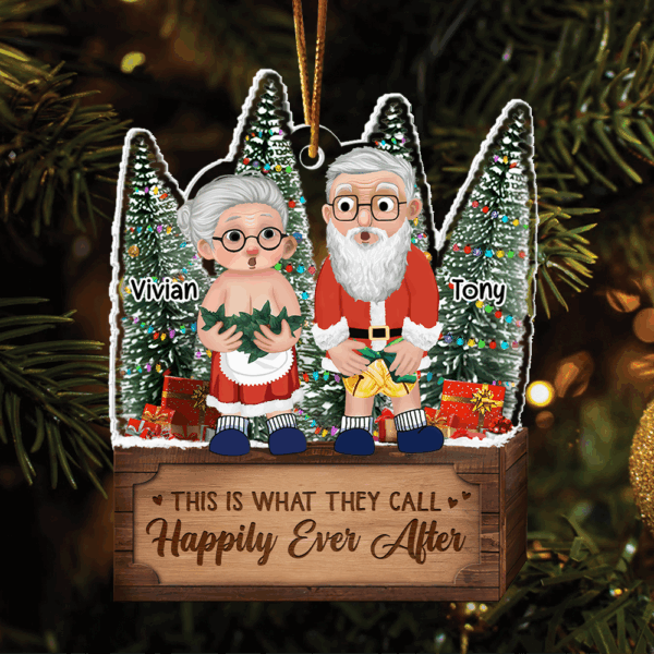 I Want To Grow Old With You - Personalized Couple Ornament - Image 4