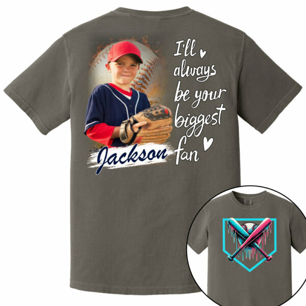 I Will Always Be Your Biggest Fan - Personalized Baseball Ice Cream Drip Shirt Gift For Baseball Lovers Custom Photo Baseball Players - Image 11