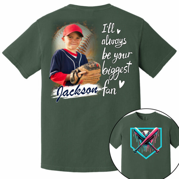 I Will Always Be Your Biggest Fan - Personalized Baseball Ice Cream Drip Shirt Gift For Baseball Lovers Custom Photo Baseball Players - Image 12