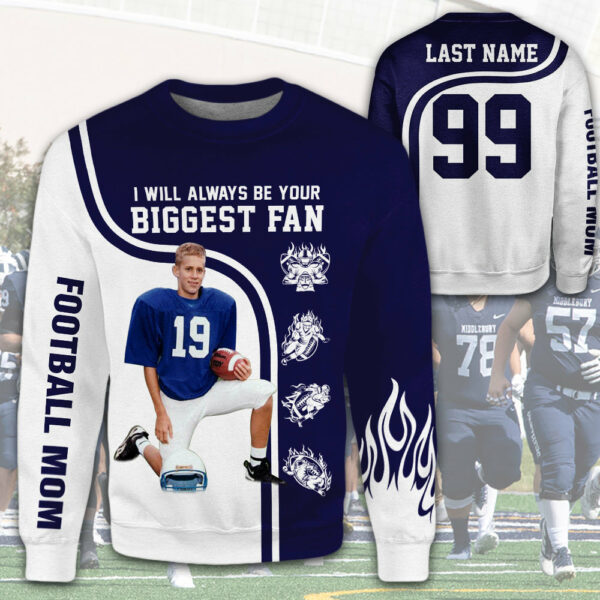 I Will Always Be Your Biggest Fan Custom All Over Print Shirt Gift For Football Mom Football Lovers H2511 - Image 3