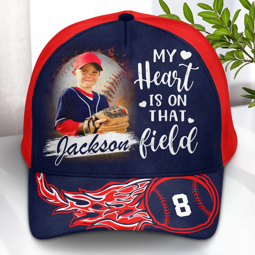 I Will Always Be Your Biggest Fan Custom Photo Cap GameDay Cap Gift For Baseball Mom Dad Sport Family