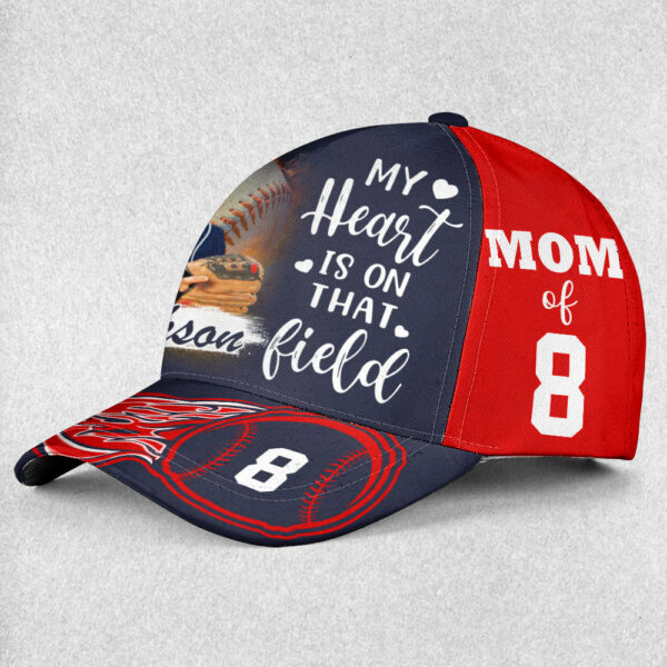 I Will Always Be Your Biggest Fan Custom Photo Cap GameDay Cap Gift For Baseball Mom Dad Sport Family - Image 3