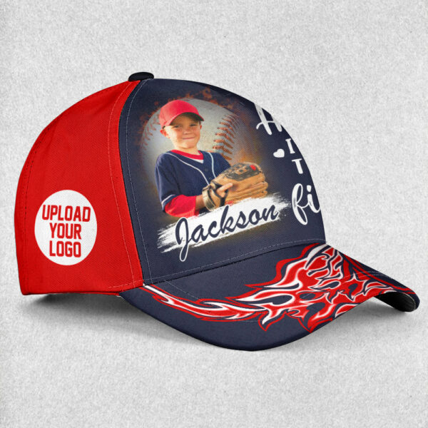 I Will Always Be Your Biggest Fan Custom Photo Cap GameDay Cap Gift For Baseball Mom Dad Sport Family - Image 4