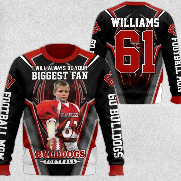 I Will Always Be Your Biggest Fan Custom Photo Personalized All Over Print Shirt For Football Mom Sport Family H2511 - Image 3