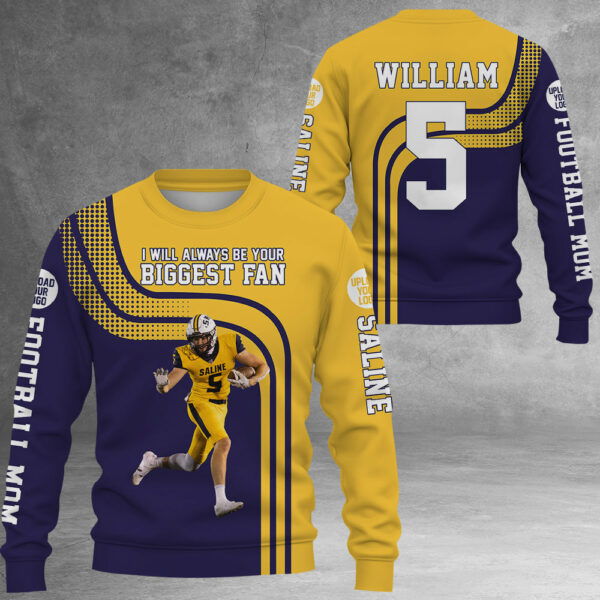 I Will Always Be Your Biggest Fan Personalized All Over Print Shirt For Family K1702 - Image 3