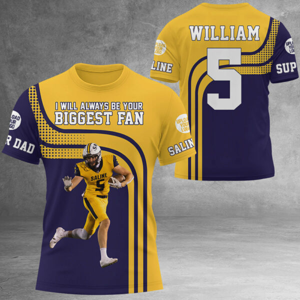 I Will Always Be Your Biggest Fan Personalized All Over Print Shirt For Family K1702 - Image 2