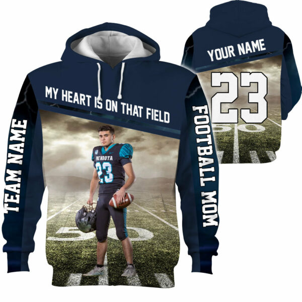 I Will Always Be Your Biggest Fan Personalized All Over Print Shirt For Football Mom Grandma Sport Family K1702 - Image 4