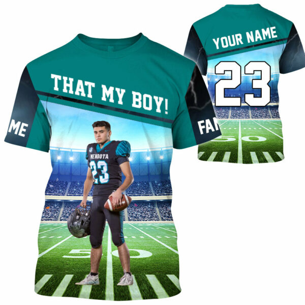 I Will Always Be Your Biggest Fan Personalized All Over Print Shirt For Football Mom Grandma Sport Family K1702 - Image 8