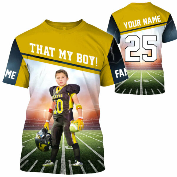 I Will Always Be Your Biggest Fan Personalized All Over Print Shirt For Football Mom Grandma Sport Family K1702 - Image 6