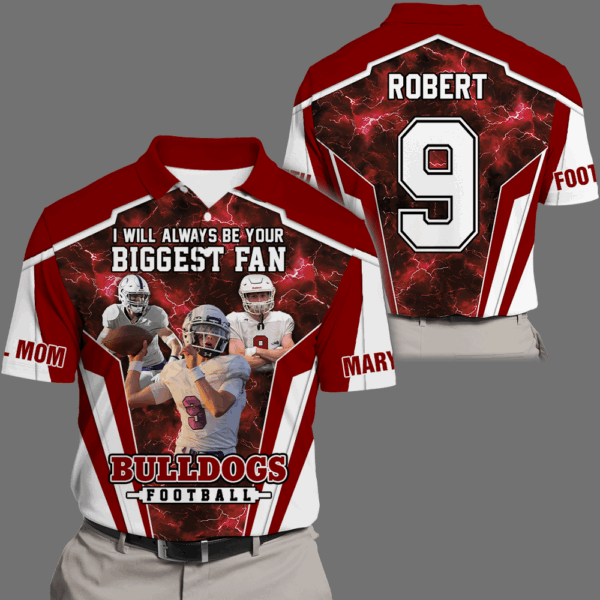 I Will Always Be Your Biggest Fan Personalized All Over Print Shirt For Football Mom Grandma Sport Family K1702 - Image 5