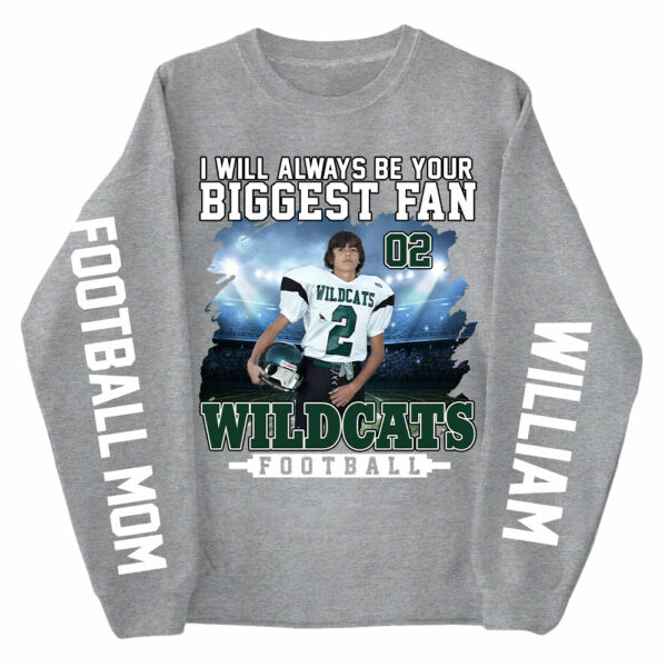I Will Always Be Your Biggest Fan Personalized Shirts For Football Mom Grandma Sport Family - Image 5
