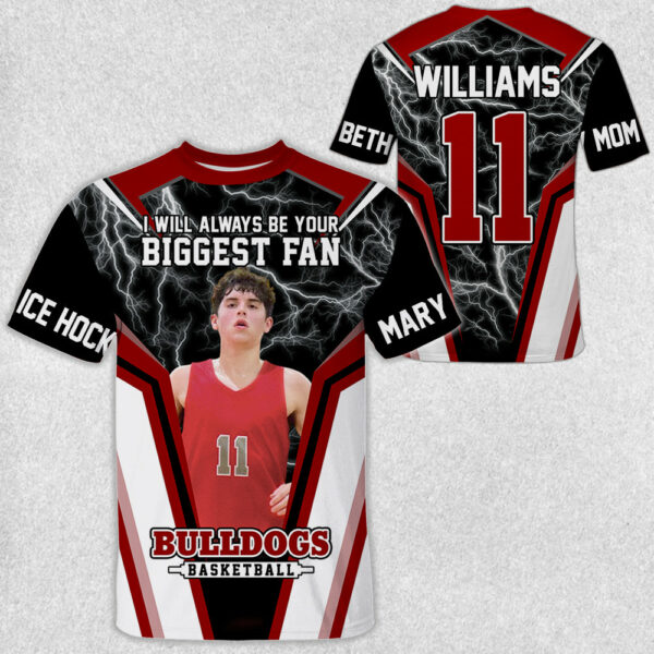 I Will Always Be Your Biggest Fan Vr3 Personalized All Over Print Shirt For Basketball Mom Grandma Sport Family - Image 3