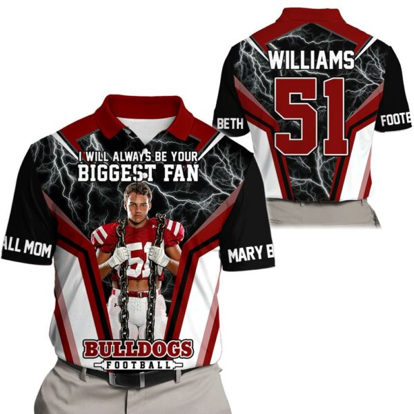 I Will Always Be Your Biggest Fan Vr3 Personalized All Over Print Shirt For Football Mom Grandma Sport Family H2511 - Image 2