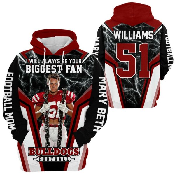 I Will Always Be Your Biggest Fan Vr3 Personalized All Over Print Shirt For Football Mom Grandma Sport Family H2511 - Image 4