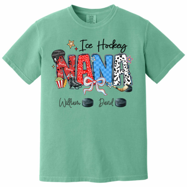 Ice Hockey Mama - Personalized Shirt Gift For Grandma - Image 7