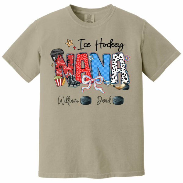 Ice Hockey Mama - Personalized Shirt Gift For Grandma - Image 4